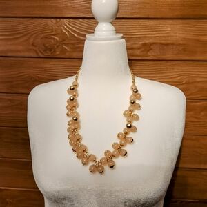 J. Crew Light Peach Bauble Necklace